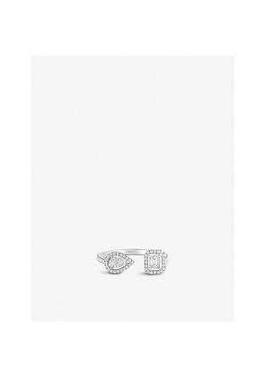 Messika My Twin Toi & Moi 18ct White-Gold and 0.45ct Diamond Ring