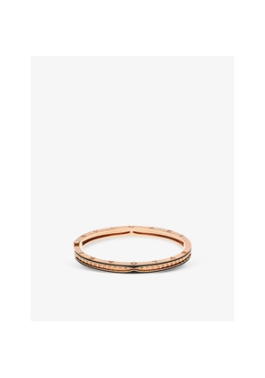 Bvlgari B.Zero1 18ct Rose-Gold and Ceramic Bangle Bracelet
