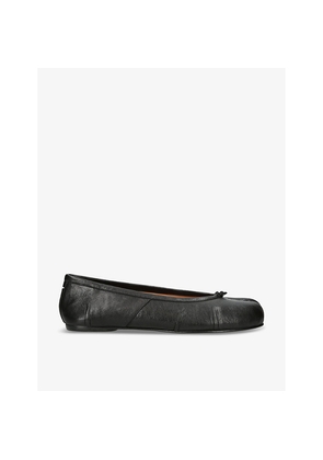 Womens Maison Margiela Tabi Split-Toe Leather Ballet Flats