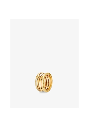 Bvlgari B.Zero1 18ct Yellow-Gold and 0.22ct Brilliant-Cut Diamond Ring
