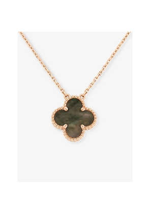 Van Cleef & Arpels Alhambra Rose-Gold Mother-Of-Pearl Pendant