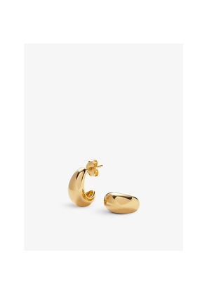 Womens Savi x Missoma Dome Small 18ct Yellow Gold-Plated Vermeil Sterling-Silver Huggie Earrings