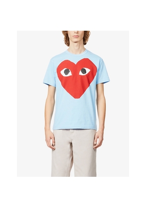 Mens Comme Des Garcons Play Big Heart Cotton-Jersey T-Shirt
