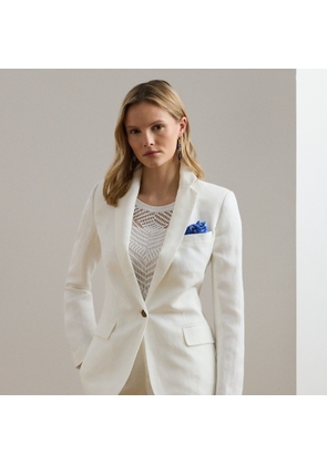 Linen-Blend Twill Blazer