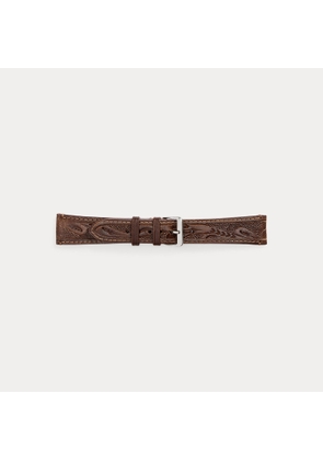 Hand-Tooled Leather Wristwatch Strap