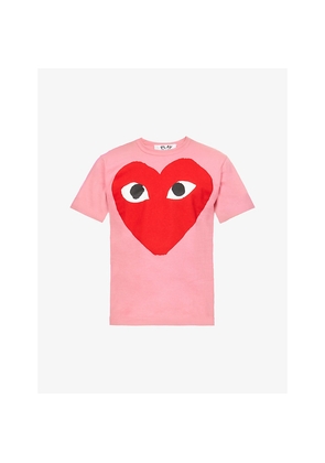 Mens Comme Des Garcons Play Heart-Print Cotton-Jersey T-Shirt
