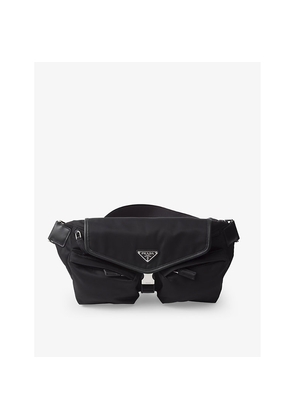 Mens Prada Re-Nylon Nylon and Leather Shoulder Bag