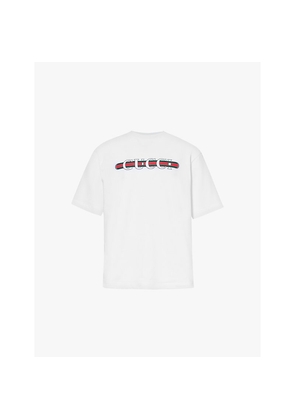 Mens Gucci Brand-Print Regular-Fit Cotton-Jersey T-Shirt
