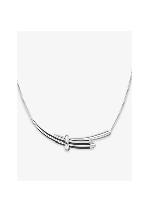 Womens Shaun Leane Sabre Sterling Silver and Ceramic Necklace
