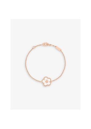 Van Cleef & Arpels Lucky Spring Plum Blossom 18ct Rose-Gold and Mother-Of-Pearl Bracelet