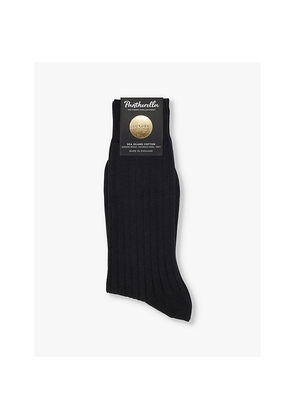 Mens Pantherella Pembrey Branded Cotton-Blend Socks