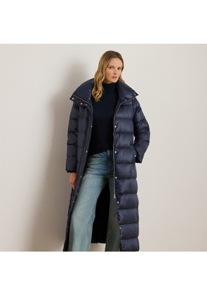 Metallic Funnelneck Down Maxicoat