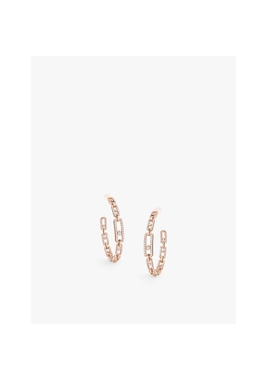 Messika Move Link Medium 18ct White-Gold and 2.12ct Diamond Earrings