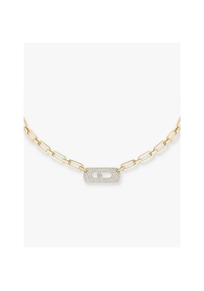 Messika Move Link 18ct White-Gold and 0.79ct Diamond Necklace