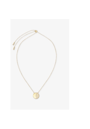 Womens Carat London Priya Yellow Gold-Plated Vermeil Sterling-Silver and Cubic Zirconia Pendant Necklace