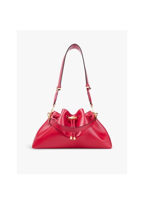 Womens Jimmy Choo Cinch M Leather Shoulder Bag