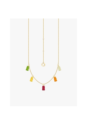 Womens Thomas Sabo x Haribo Goldbear-Charm 18ct Gold-Plated Sterling-Silver and Glass Necklace