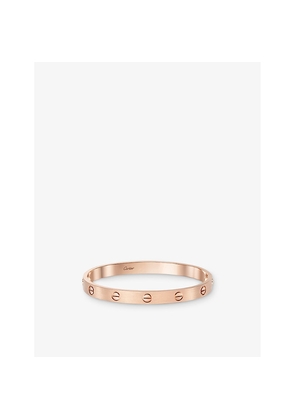 Cartier Love Classic Brushed 18ct Rose-Gold Bracelet