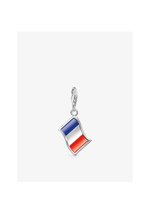 Womens Thomas Sabo French Flag Sterling-Silver Pendant Charm