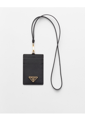 Saffiano Leather Badge Holder