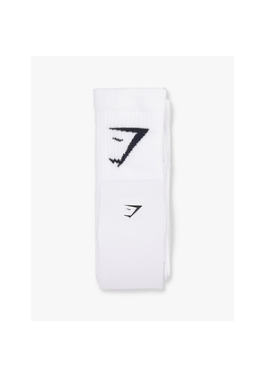 Mens Gymshark Pack Of Three Cotton-Blend Socks