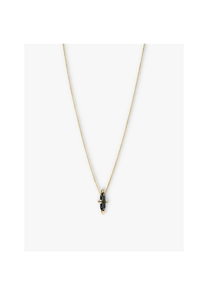 Tiffany & Co Titan By Pharrell Williams Spear-Pendant 18ct Yellow-Gold and Titanium Necklace