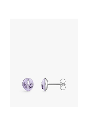 Womens Thomas Sabo Alien 925 Sterling-Silver, Enamel and Zirconia Stud Earrings