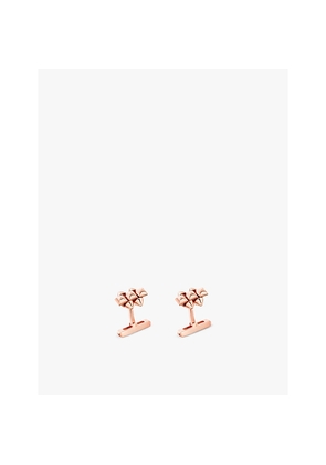 Mens Clash De Cartier 18ct Rose-Gold Cufflinks