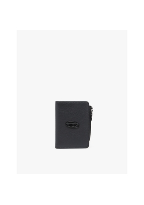 Mens Diesel Hissu Evo Logo-Badge Leather Cardholder