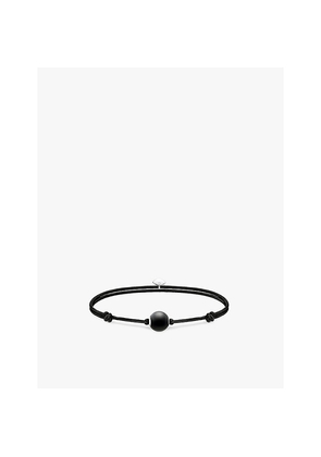 Womens Thomas Sabo Karma Secret 925 Sterling-Silver and Obsidian Beaded Bracelet