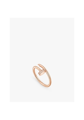 Cartier Juste Un Clou 18ct Rose-Gold and 0.08ct Diamond Ring