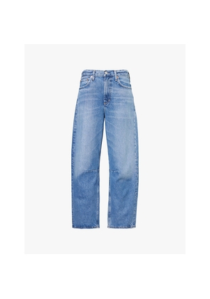 Womens Citizens Of Humanity Miro Barrel-Leg Relaxed-Fit High-Rise Denim Jeans