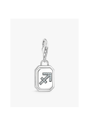 Womens Thomas Sabo Sagittarius Sterling-Silver and Cubic Zirconia Charm