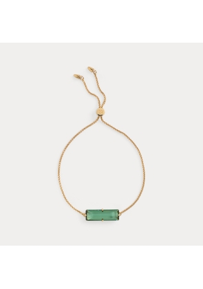 Gold-Plated Stone Slider Bracelet