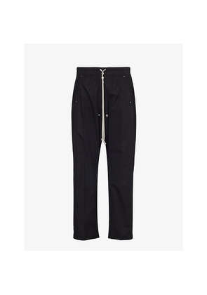Mens Rick Owens Bela Straight-Leg Regular-Fit Stretch-Cotton Trousers