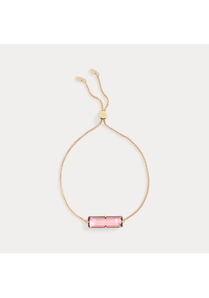 Gold-Plated Stone Slider Bracelet