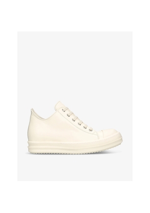 Womens Rick Owens Toe-Cap Leather Low-Top Trainers