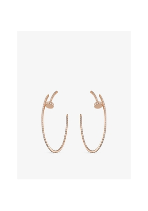 Cartier Juste Un Clou 18ct Rose-Gold and 1.26ct Diamond Earrings