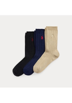 Rib-knit Crew Sock 3-Pack