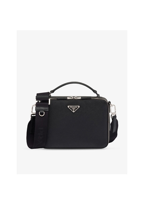 Mens Prada Brique Medium Saffiano-Leather Bag