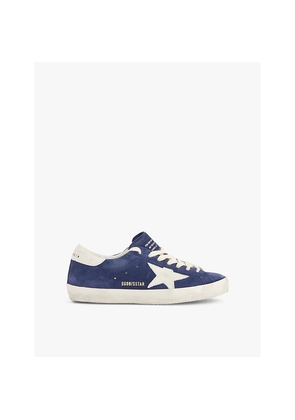 Mens Golden Goose Superstar Spur Star-Patch Leather Trainers