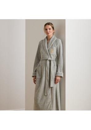 Microfleece Long Shawl-Collar Robe