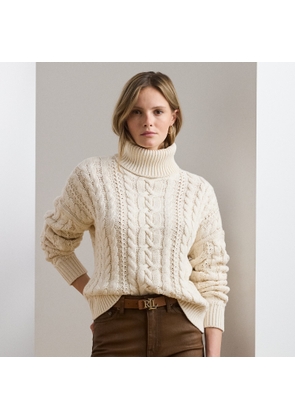 Petite - Cable-Knit Roll Neck Jumper