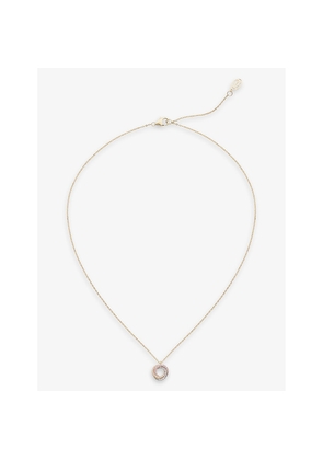 Trinity De Cartier 18ct White, Rose, Yellow-Gold and 0.11ct Brilliant-Cut Diamond Pendant Necklace