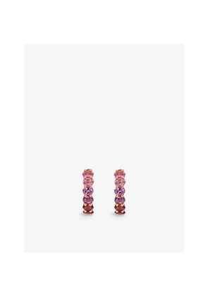 Womens Roxanne First Chunko Sapphire and 14ct Rose-Gold Hoop Earrings