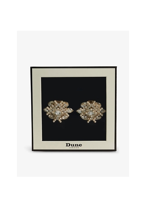 Womens Dune Soulmates Bridal Crystal-Embellished Metal Shoe Brooch