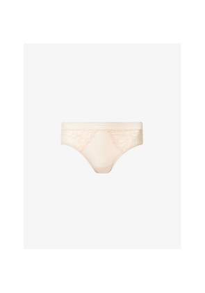 Womens Wacoal Raffiné Mid-Rise Lace Stretch-Woven Briefs