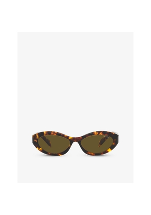 Womens Prada Pr 26Zs Irregular-Shape Acetate Sunglasses