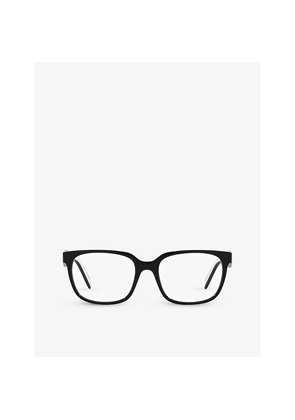 Womens Prada Pr 17Zv Branded-Arm Square-Frame Optical Glasses