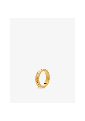 Bvlgari B.Zero1 18ct Yellow-Gold and 0.04ct Brilliant-Cut Diamond Ring